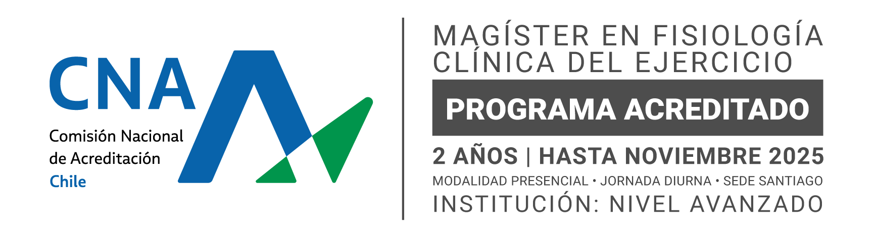 Acreditación magíster en fisiología clínica del ejercicio