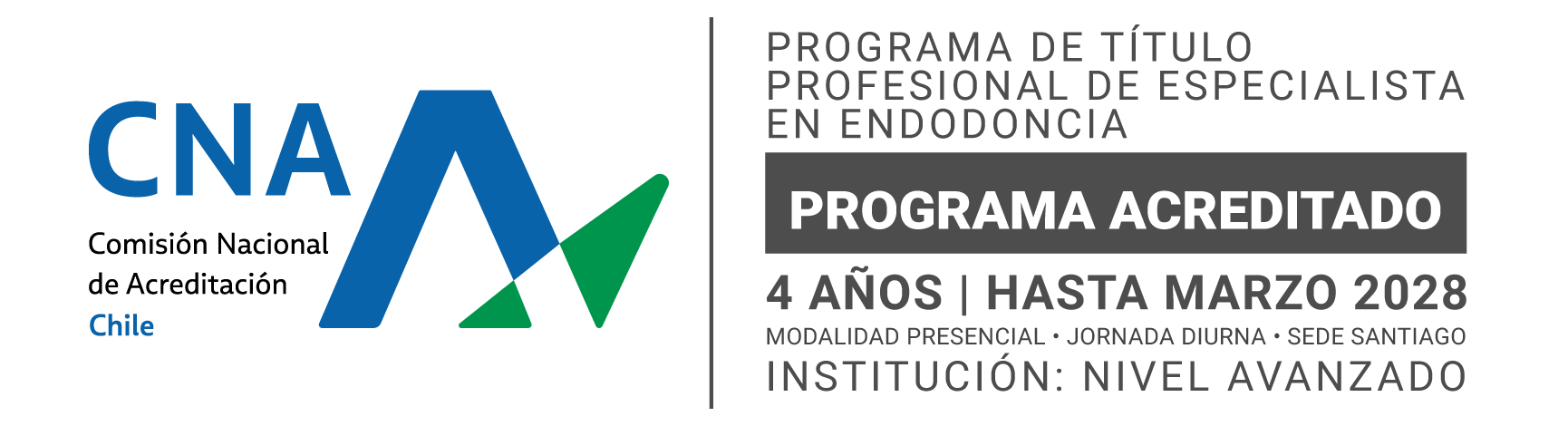 Acreditación título profesional de especialista en endodoncia