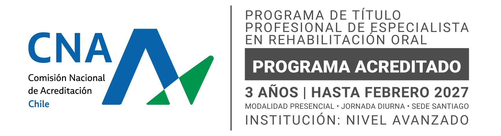 Acreditación título profesional de especialista en rehabilitación oral